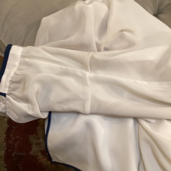 Vintage. Rare. Lloyd Williams nautical white blouse - Picture 8 of 8